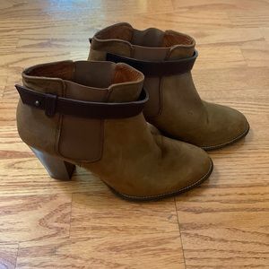 Madewell suede leather booties
